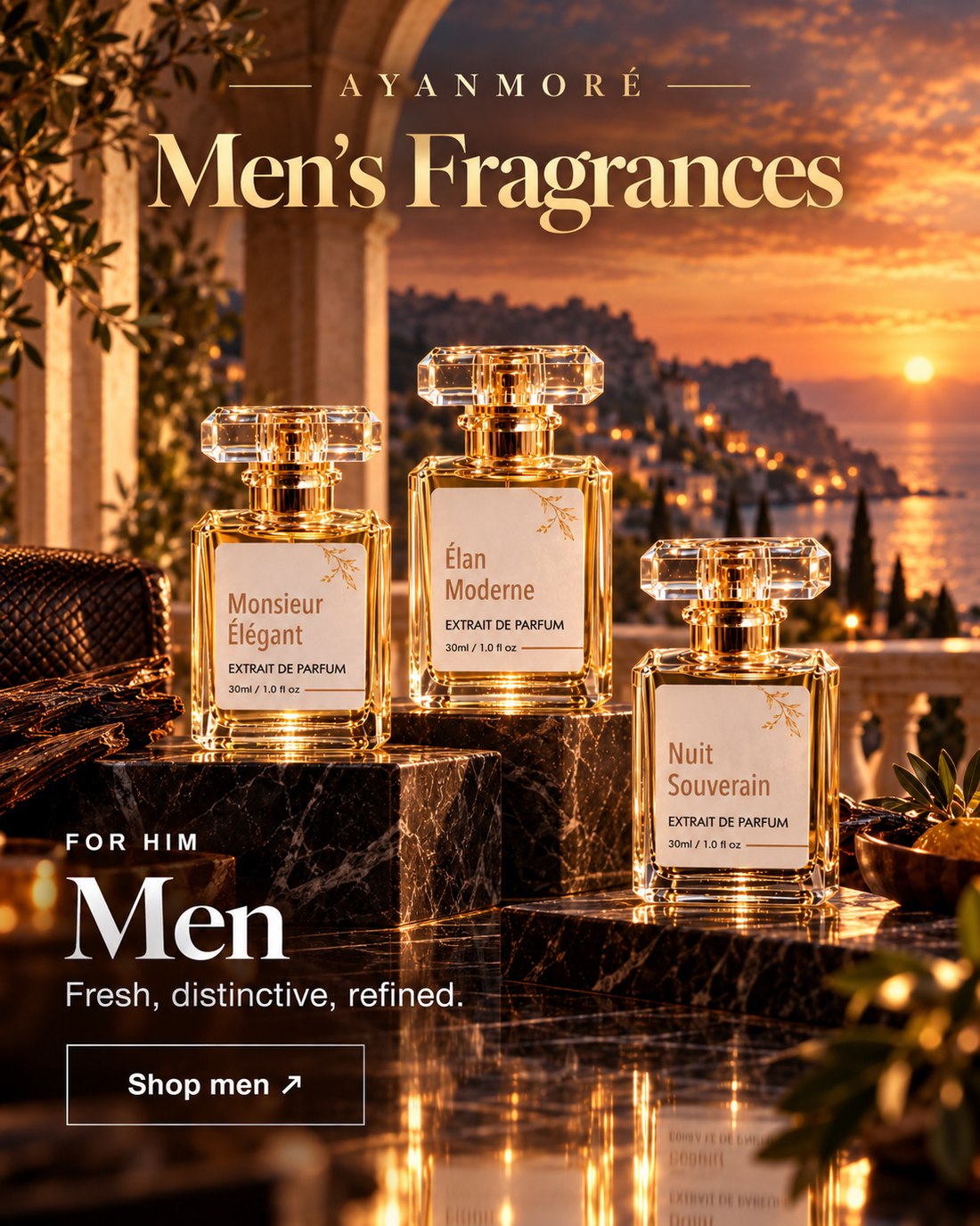 Men's Ayanmoré fragrances