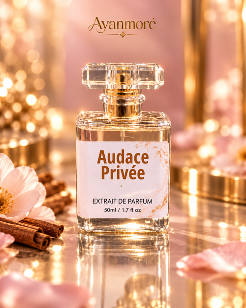 Ayanmoré Audace Privée Extrait de Parfum 50 ml - crystal bottle blush gold luxury