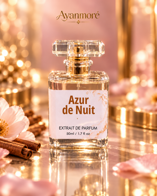 Ayanmoré Azur de Nuit Extrait de Parfum 50 ml - crystal bottle blush gold luxury
